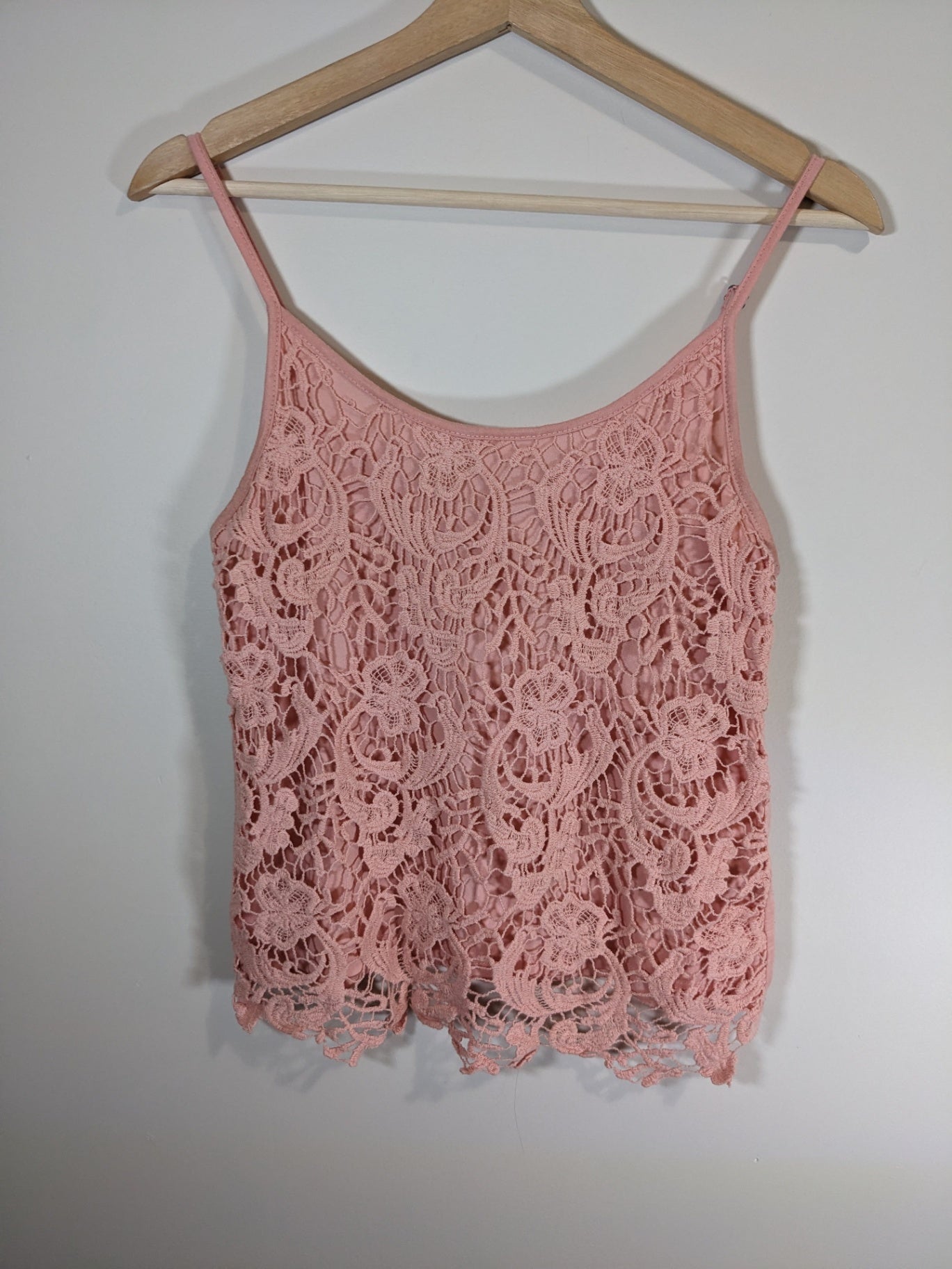 Mossimo Pink Lace Tank - XS