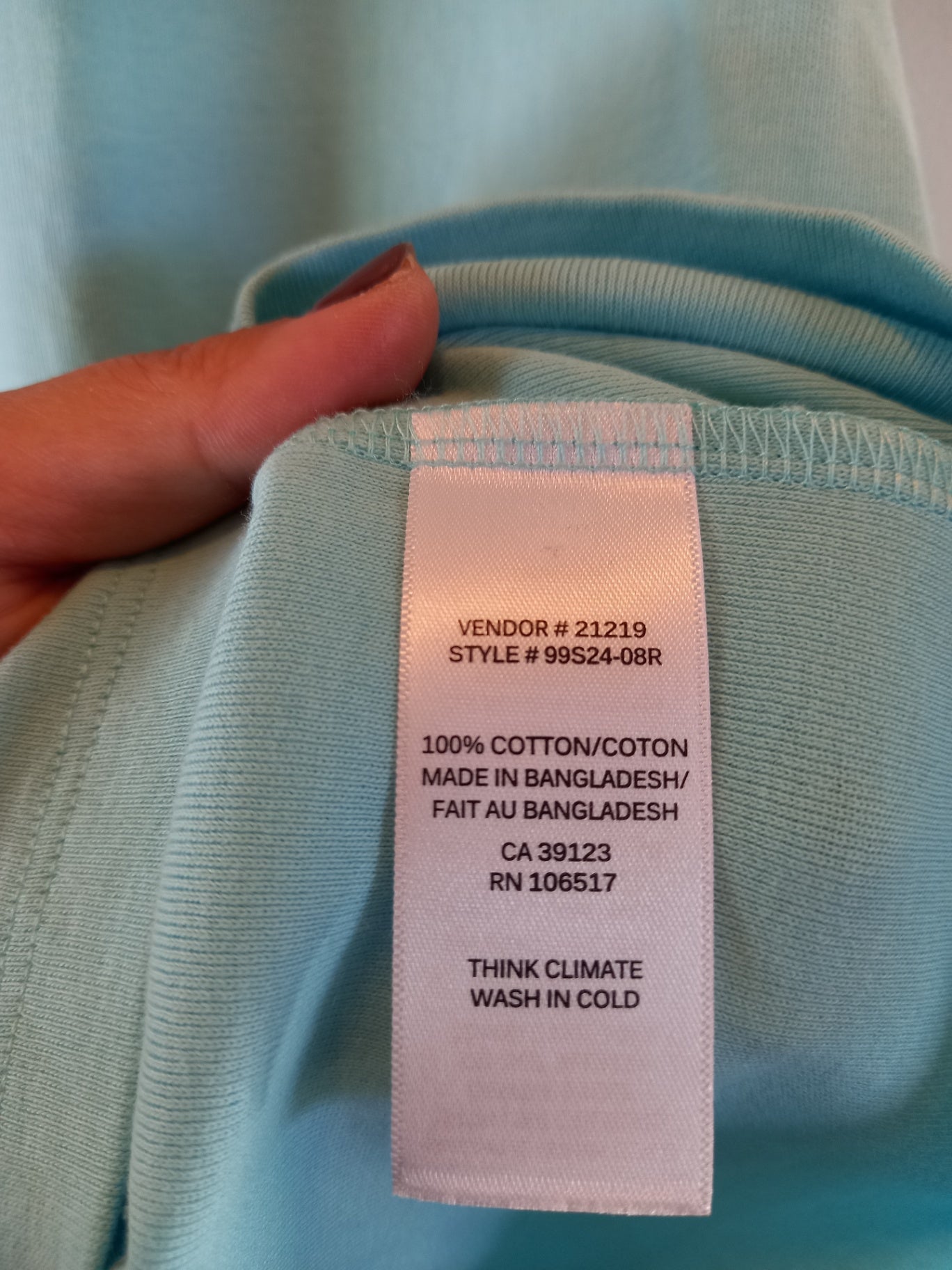 Northern Reflections Light Blue Tank - Large