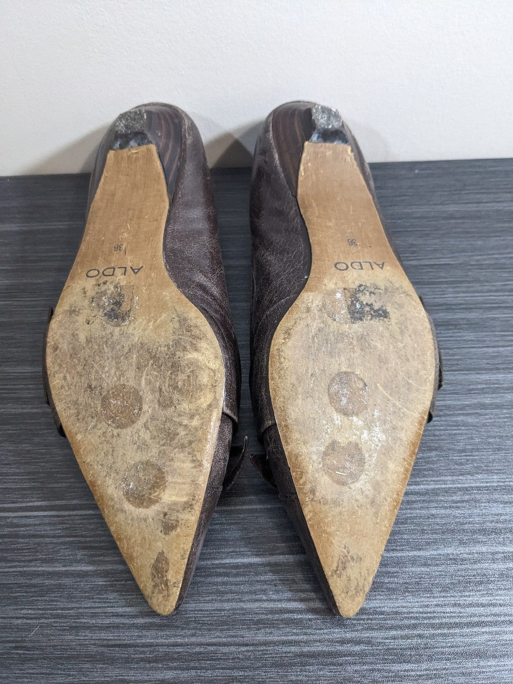 Aldo Brown Kitten Heels - Sz 6.5
