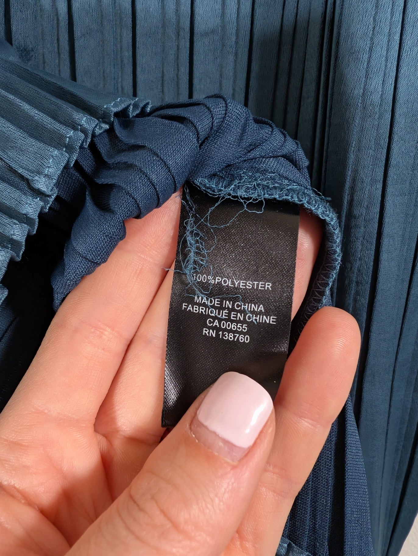 RW&Co. Pleated blue blouse - Small
