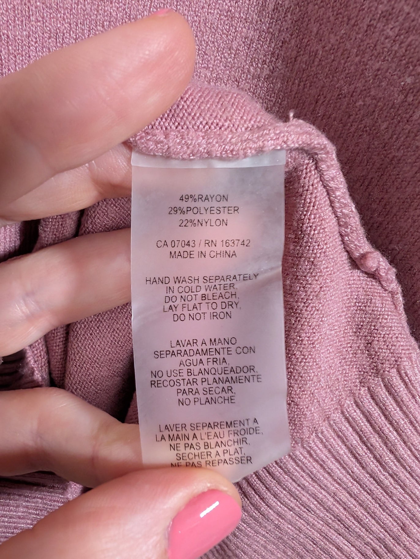 Vila Milano Pink Long-sleeve - Large