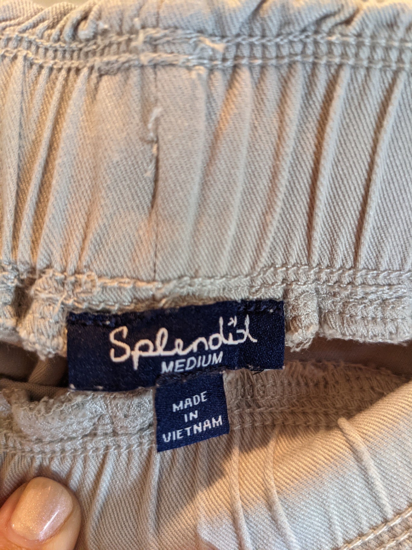 Splendid Beige Drawstring Pants - Medium
