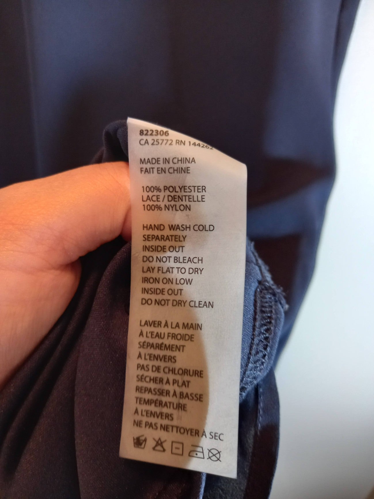 Black Tape Navy Dress Sz M