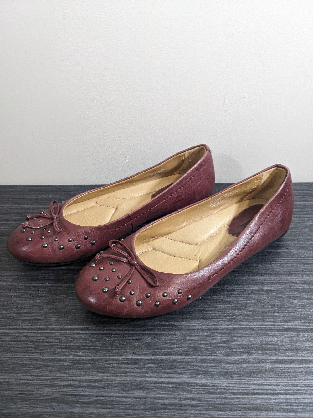 Earth Bellflower Merlot Ballet Flats - Sz 6.5