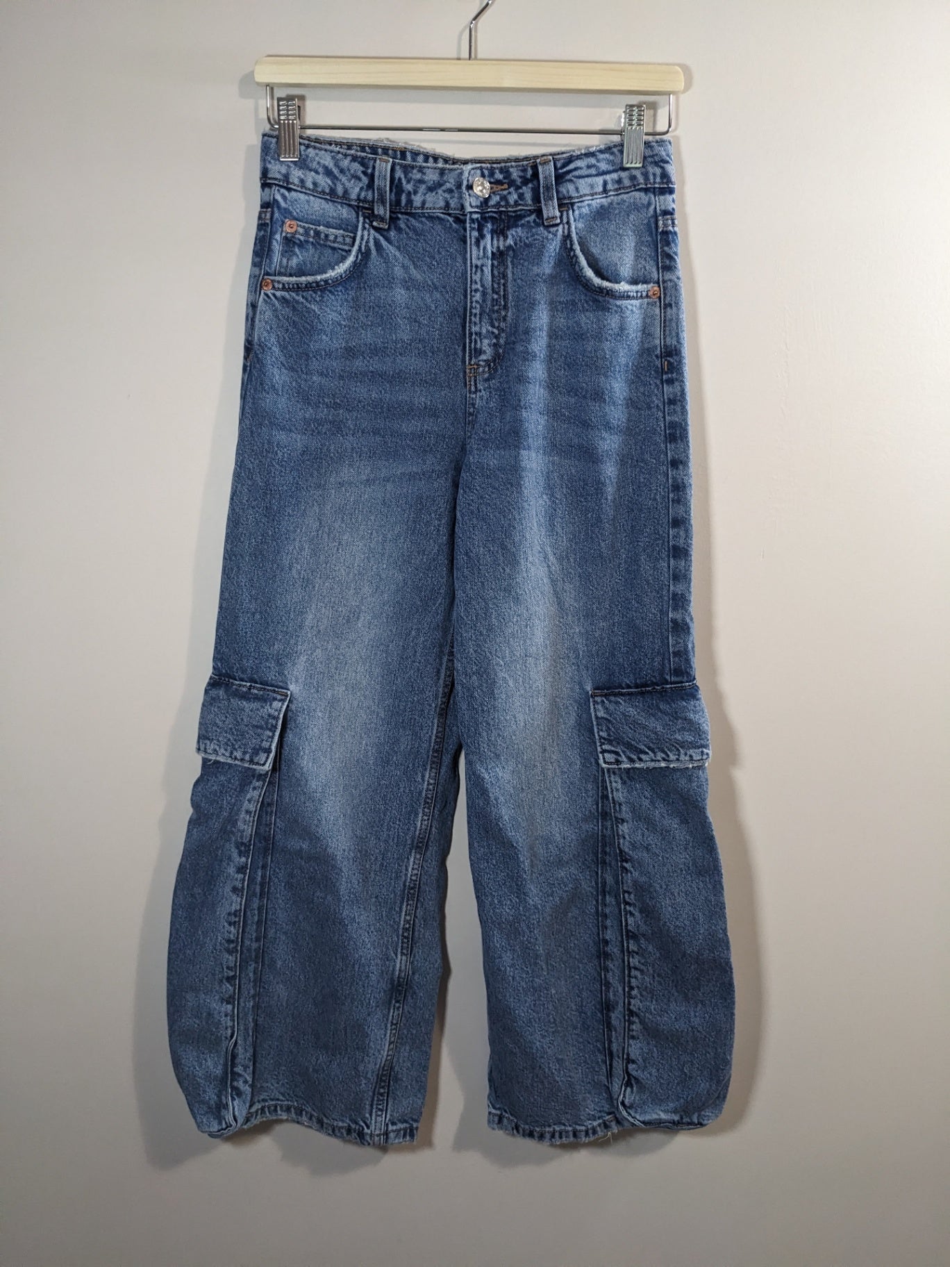Zara Wideleg Denim Jeans - Sz 13/14 kids