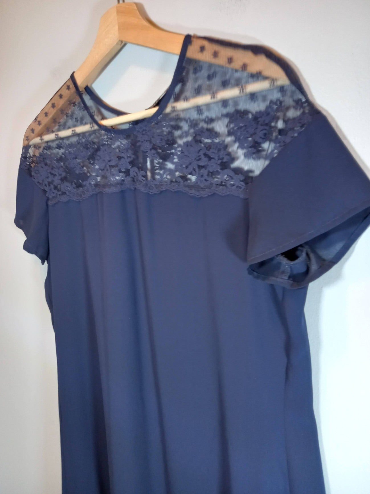 Black Tape Navy Dress Sz M