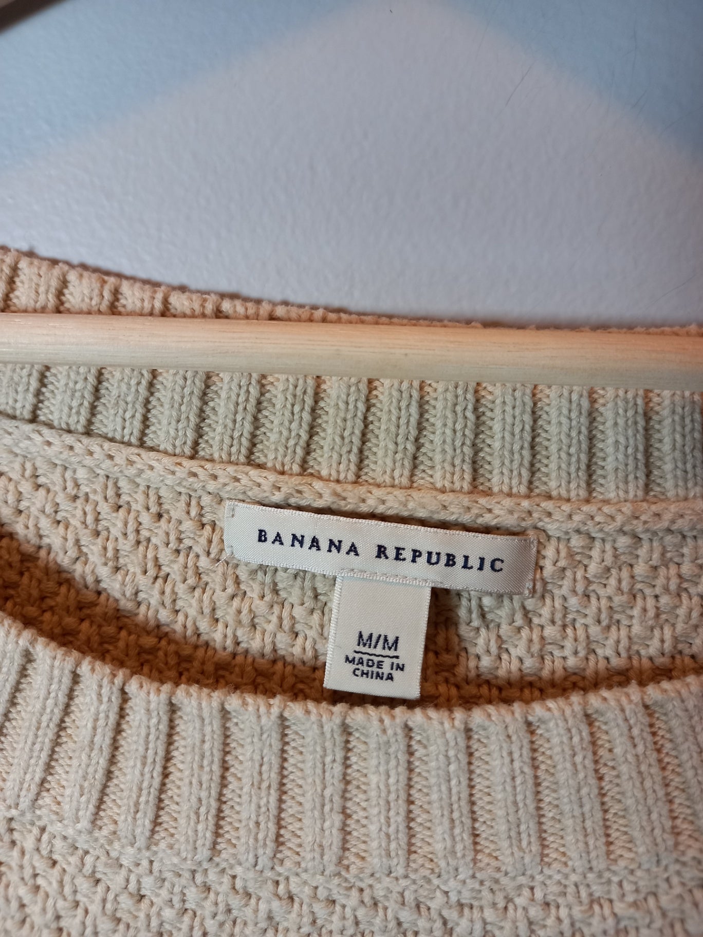 Banana Republic Oatmeal Knit Sz M