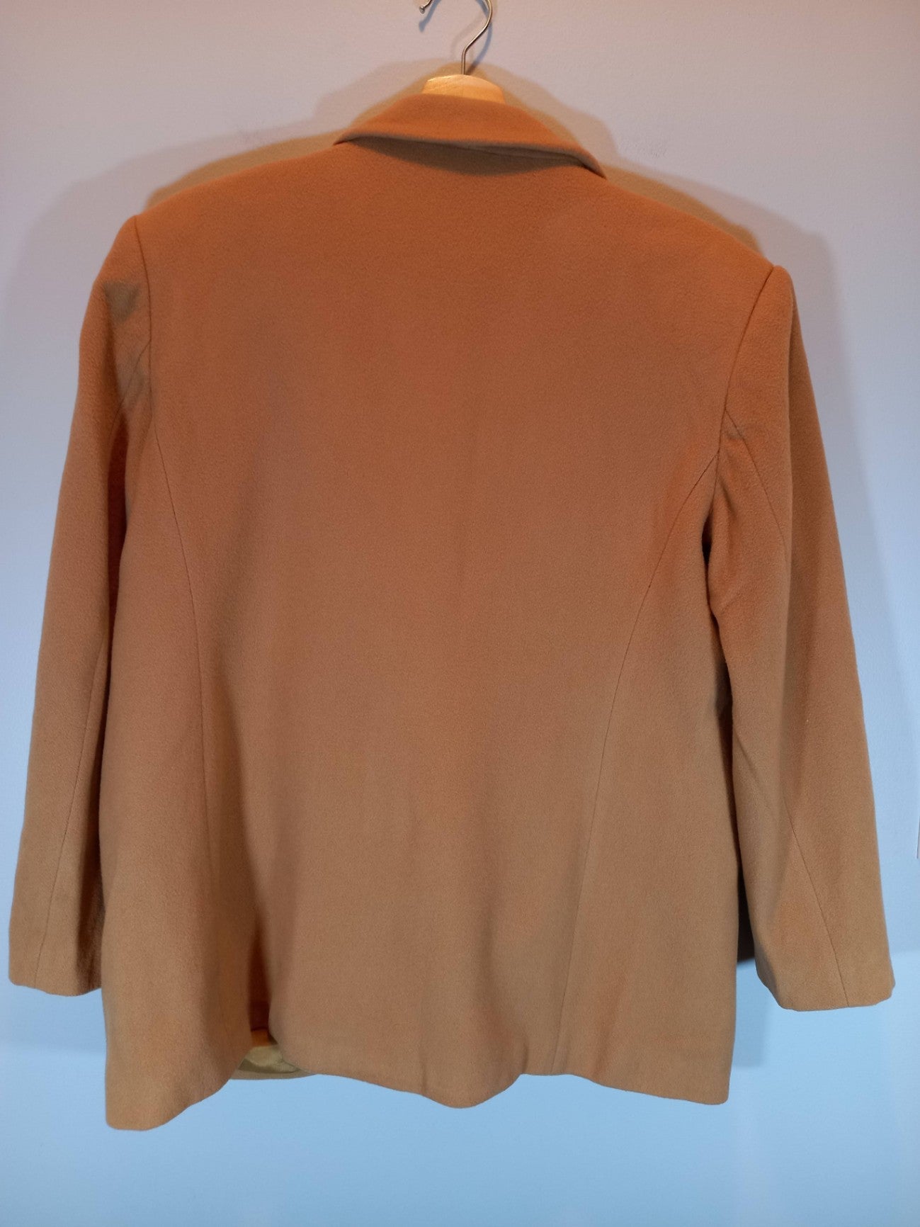 Emblem Camel Wool Cashmere Coat Sz 13