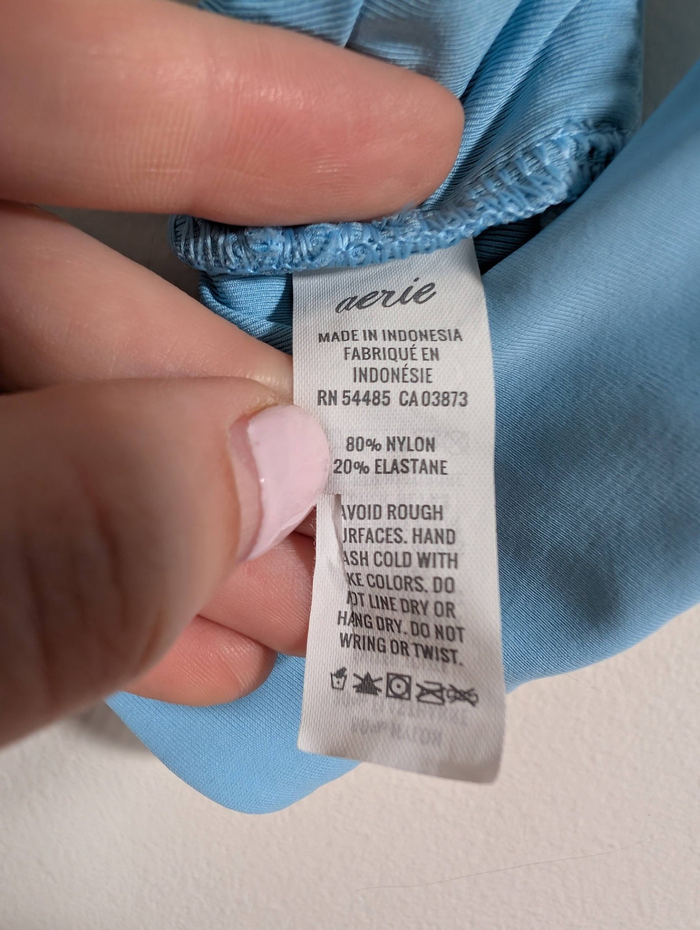 Aerie blue bikini top - Small