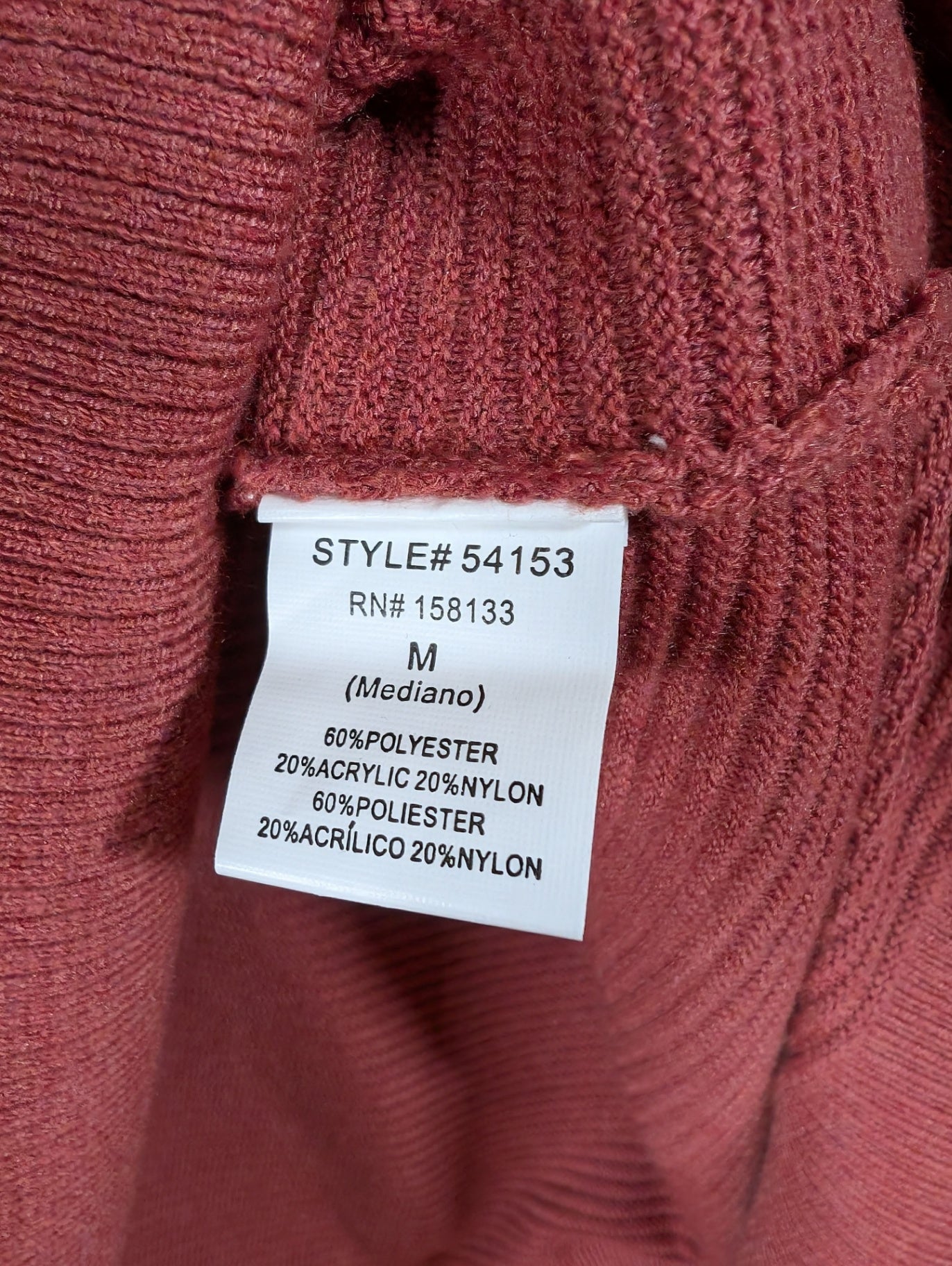Staccato Rust Sweater - Medium