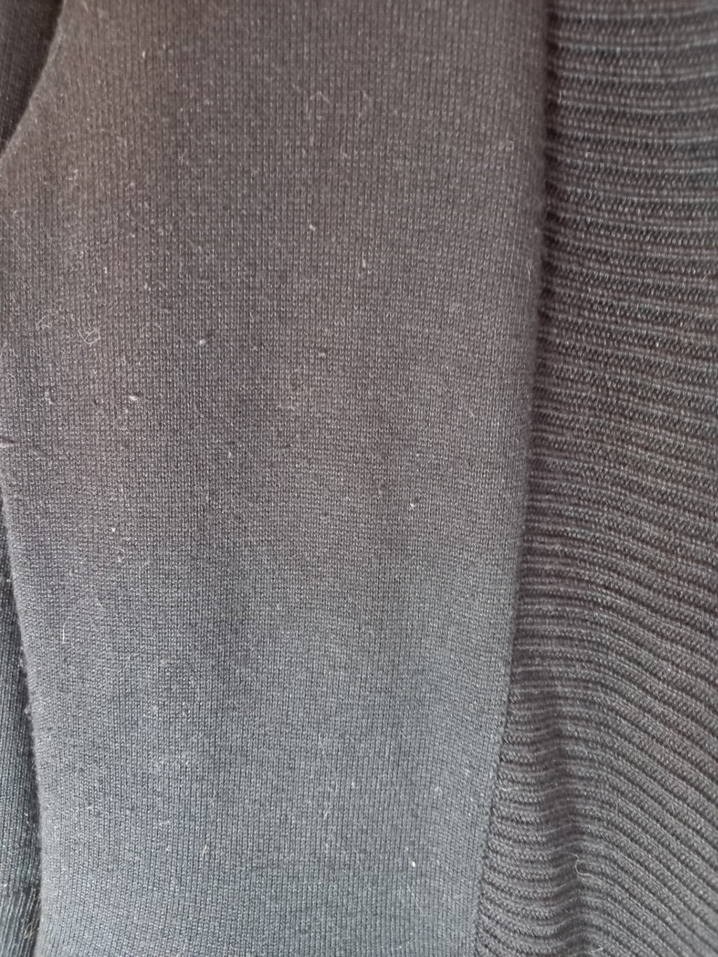 Joan Vass Black Cardigan - Medium