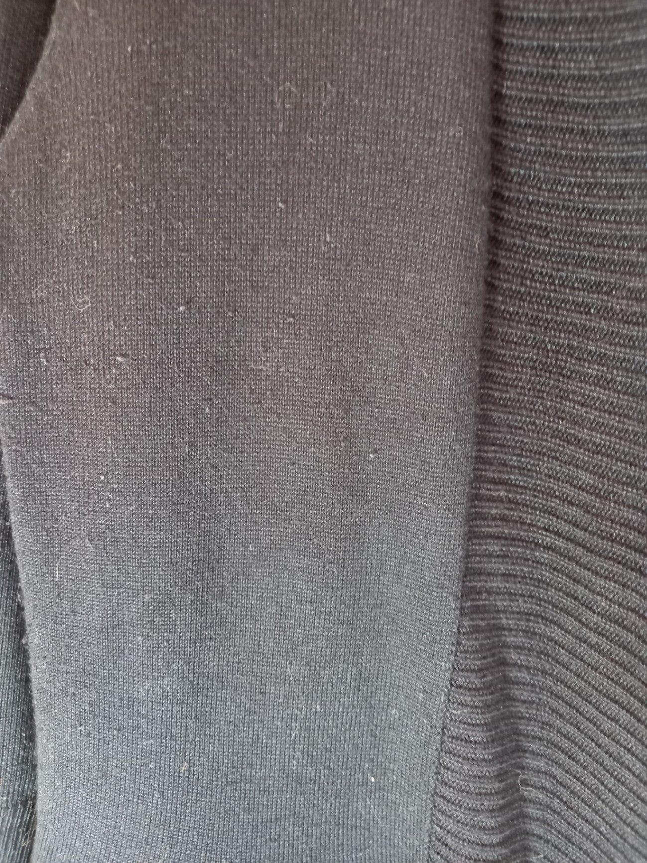 Joan Vass Black Cardigan - Medium