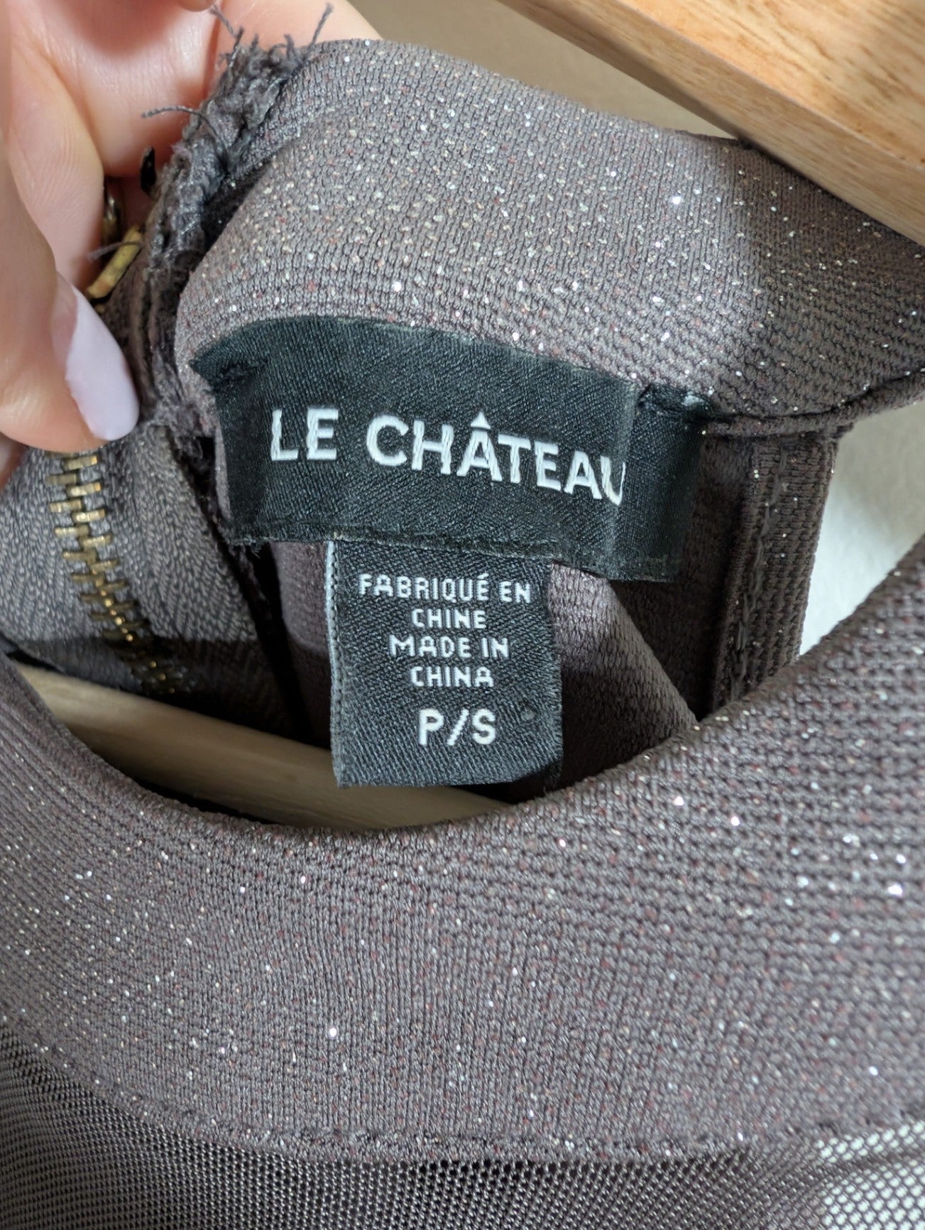 Le Chateau sparkly halter dress - Small