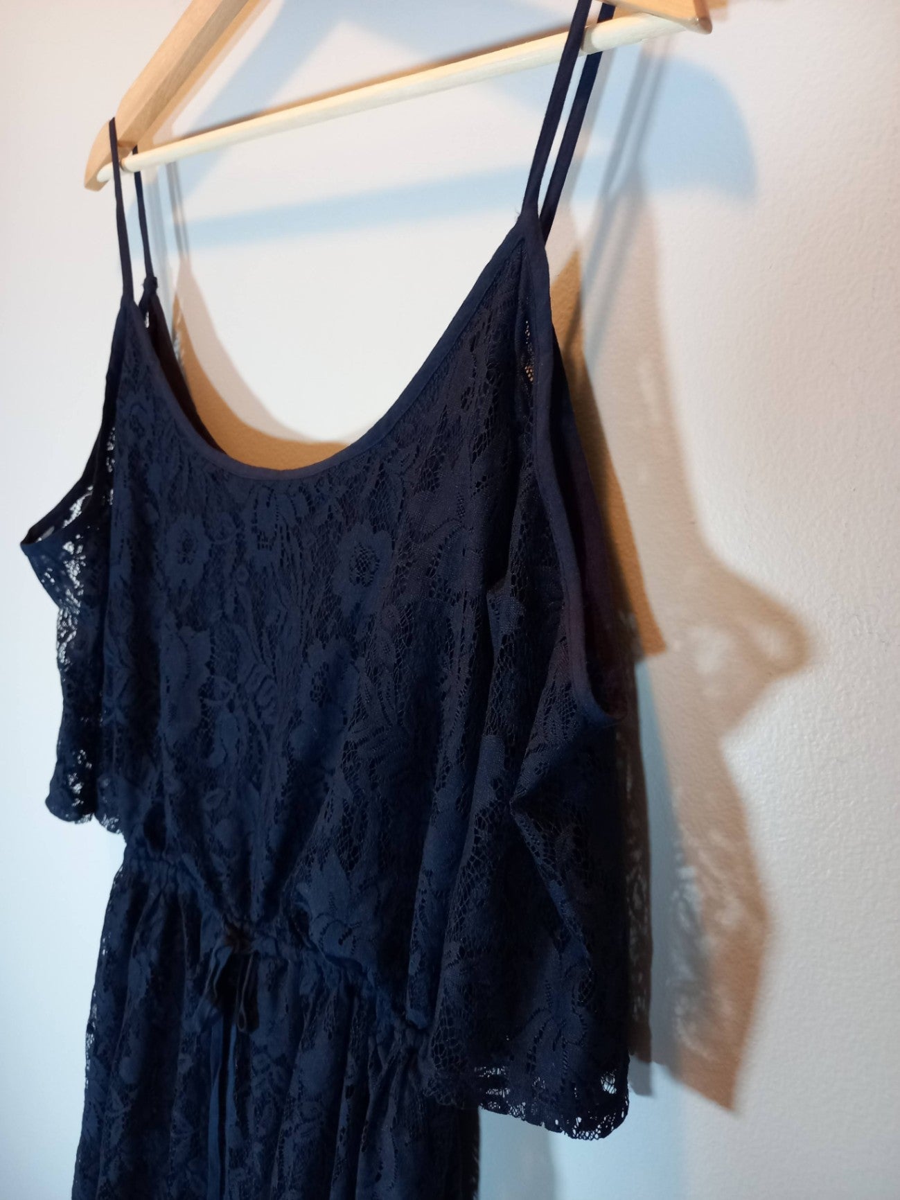Hollister Navy Lace Dress Sz L