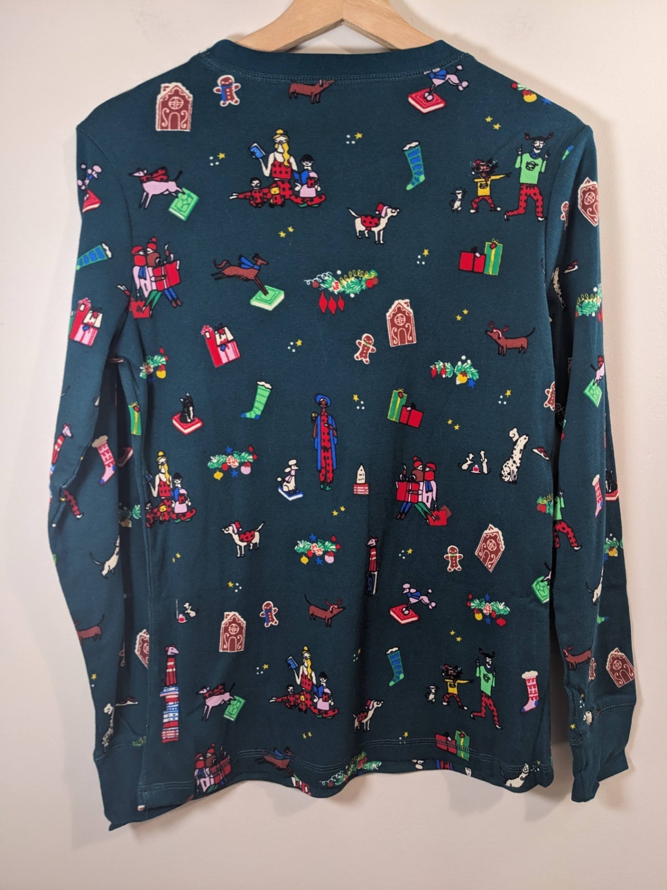 Vincent Moustache Organic Cotton Pajama Set - Small