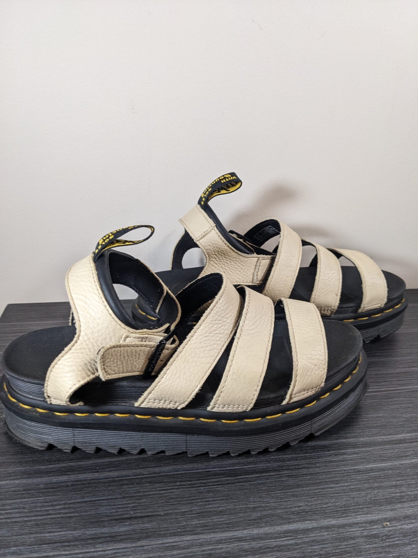 Dr. Martens Blaire Cream Strappy Sandals - Sz 8