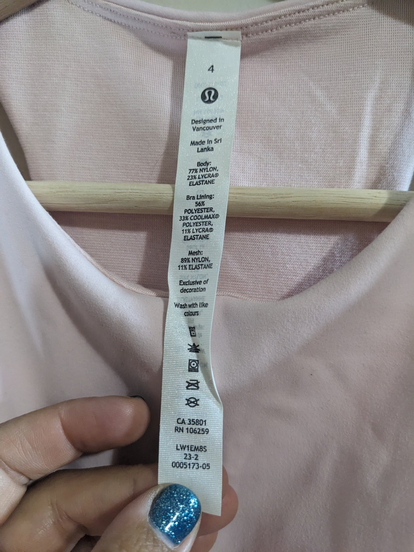 Lululemon Crop Tank - Sz 4