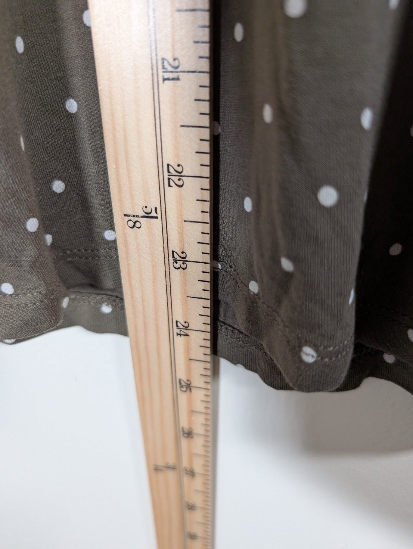 No label polka dot long sleeve - appears small