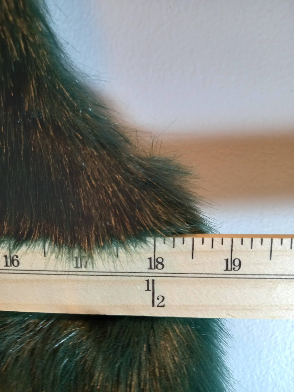 Top Shop Green Faux Fur Vest Sz 4