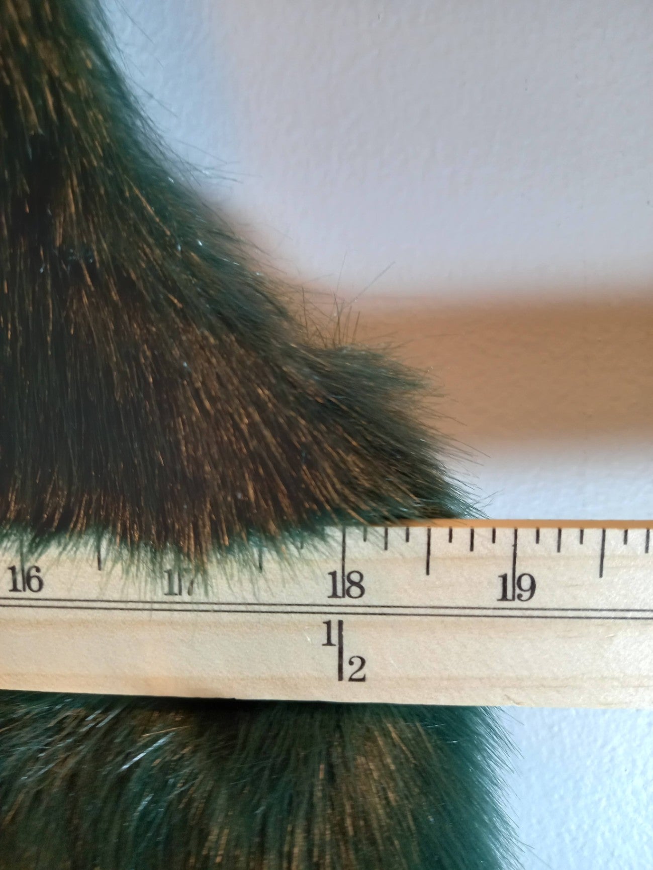 Top Shop Green Faux Fur Vest Sz 4