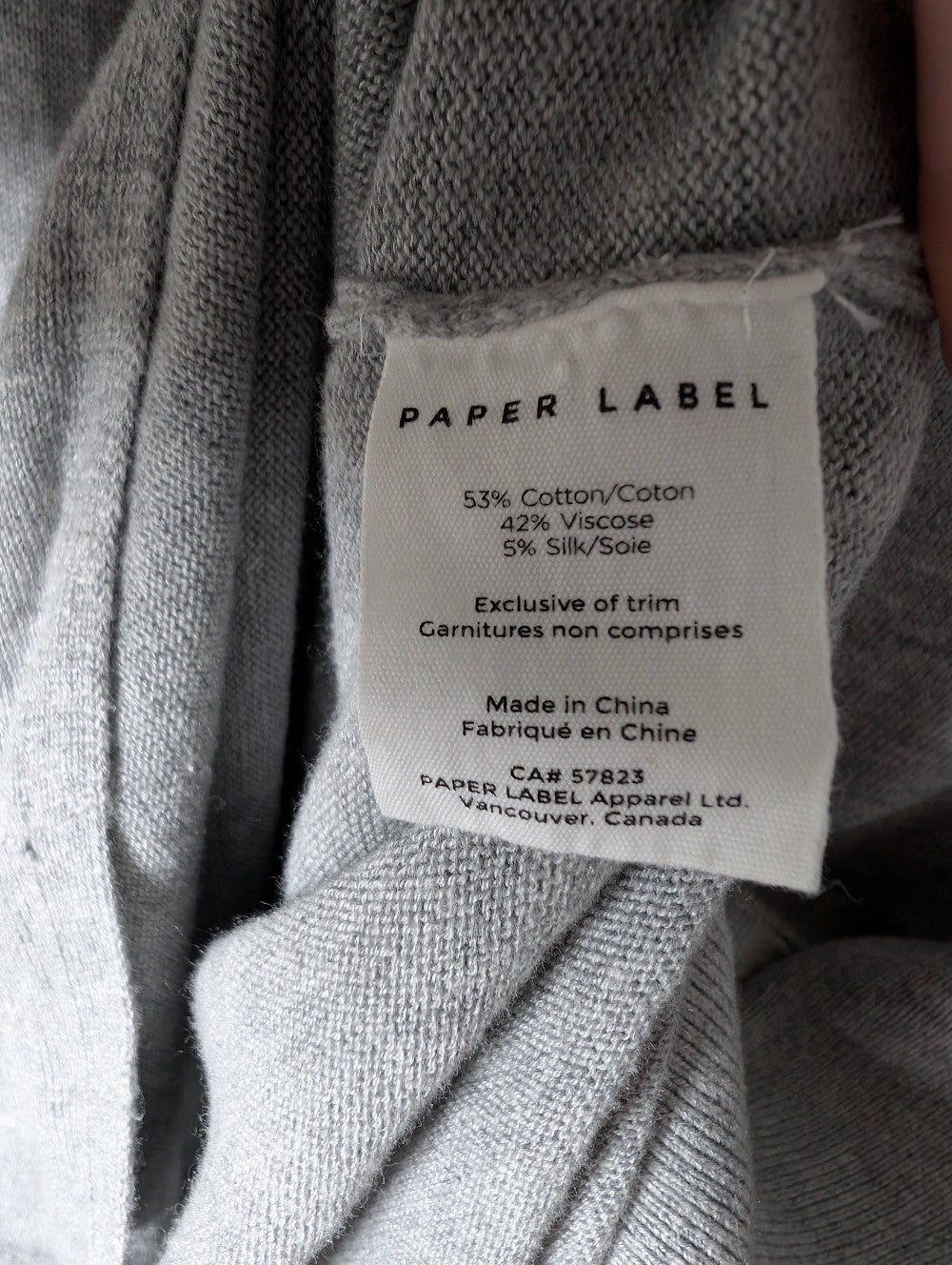 Paper Label grey knit dress - Medium