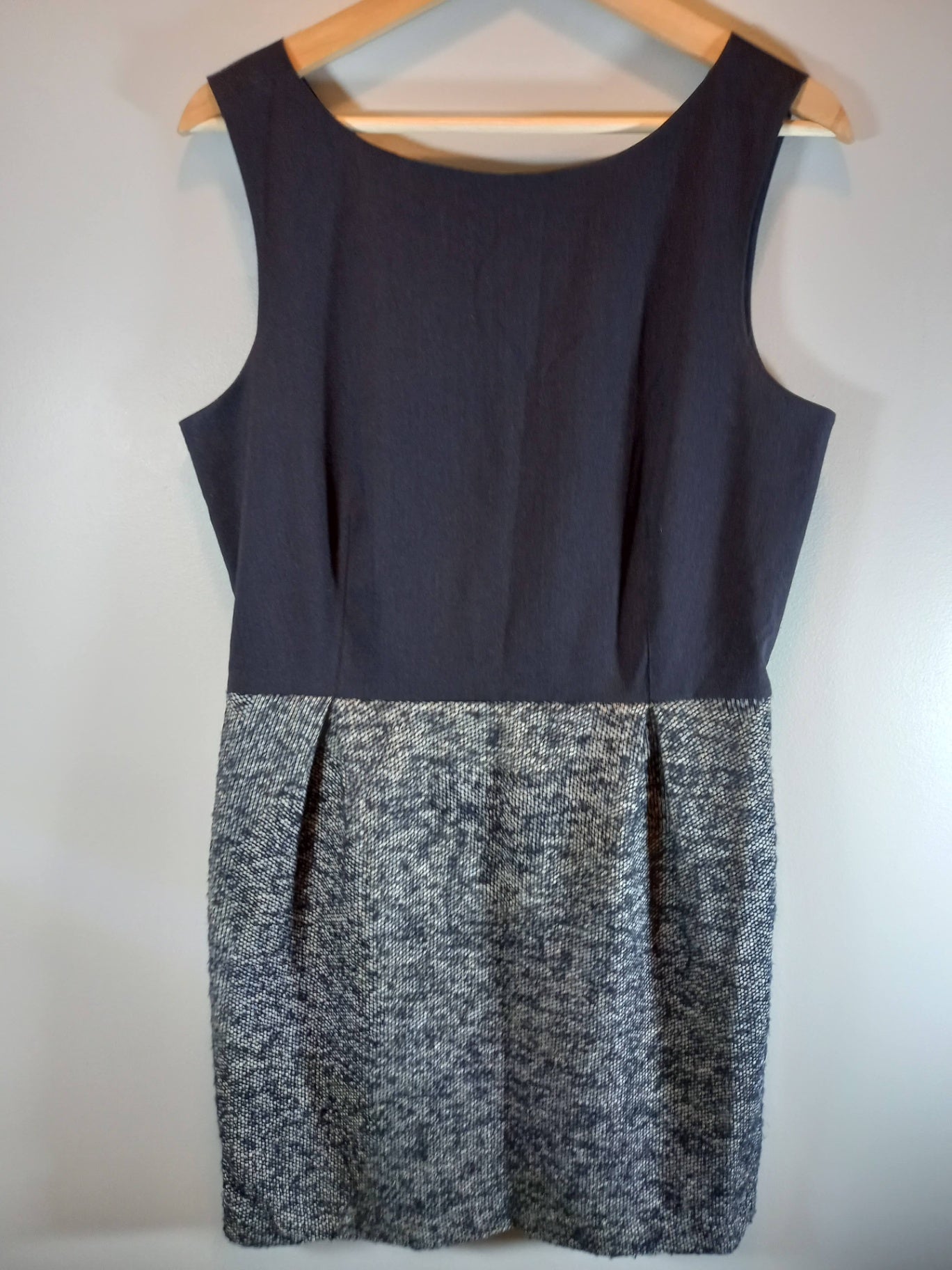 Gap Sleeveless Blue Wool Dress Sz 12