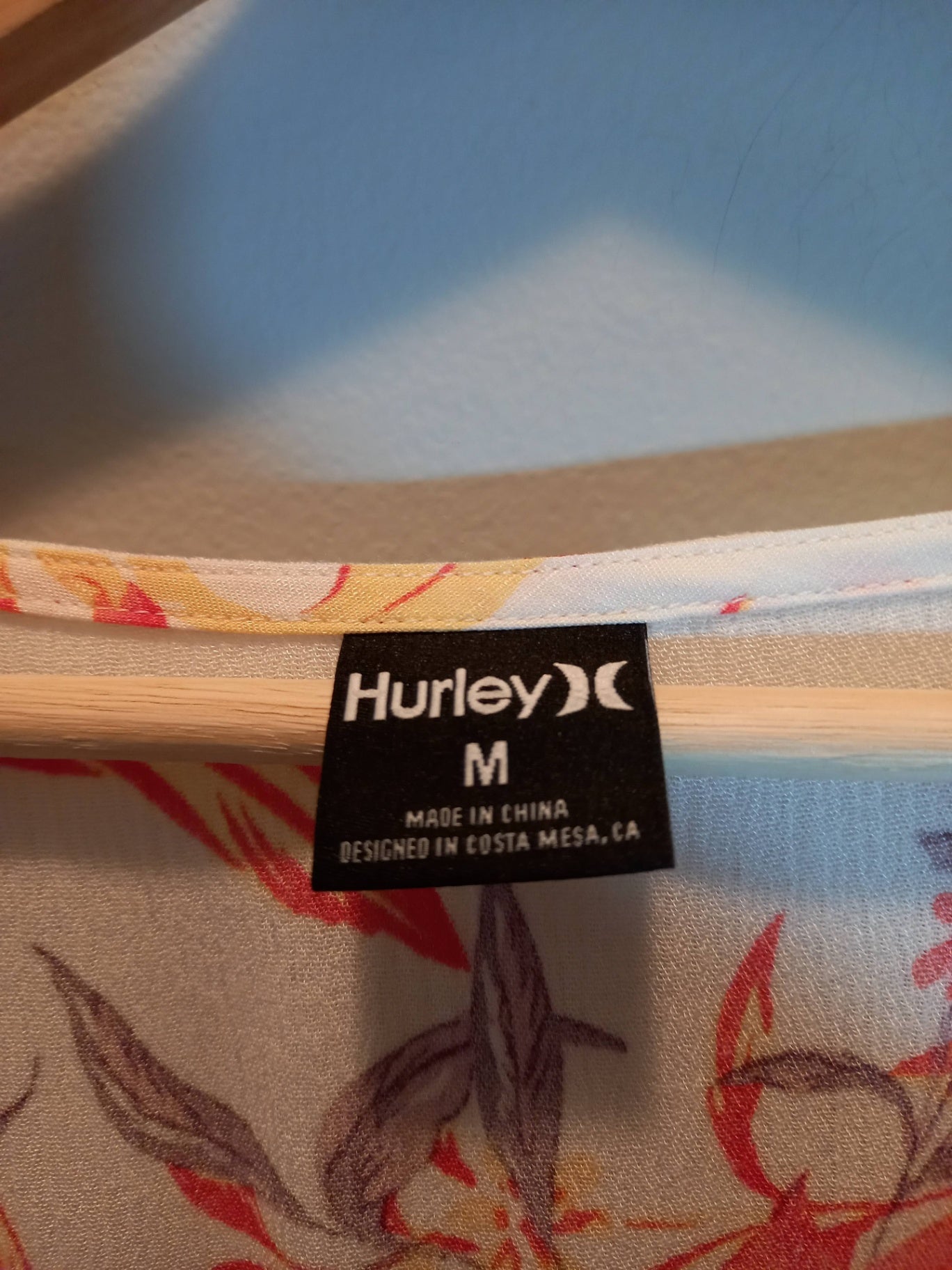 NWT Hurley Floral Dress Sz M