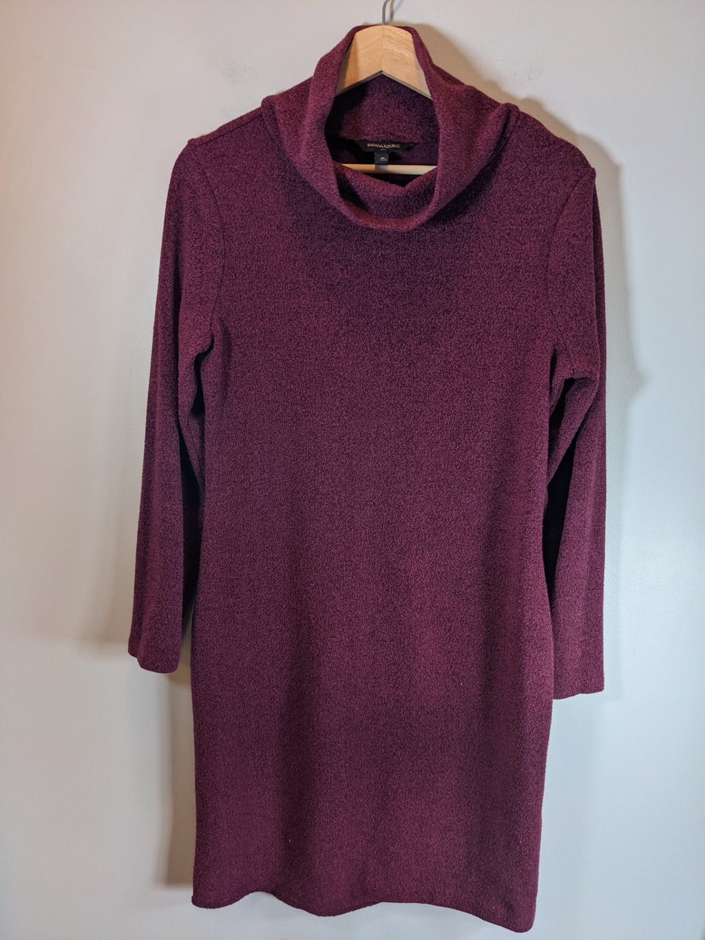 Banana Republic Maroon Sweater Dress