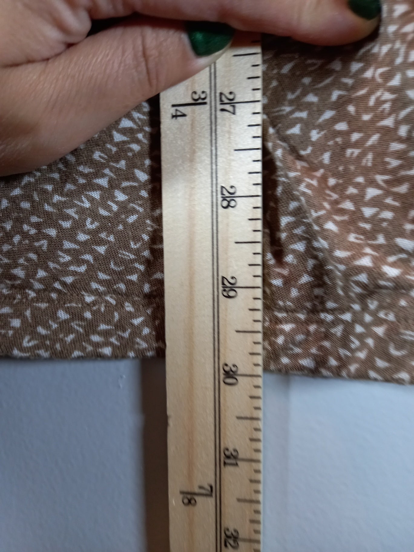 Banana Republic Tan & White Long Sleeve Sz S