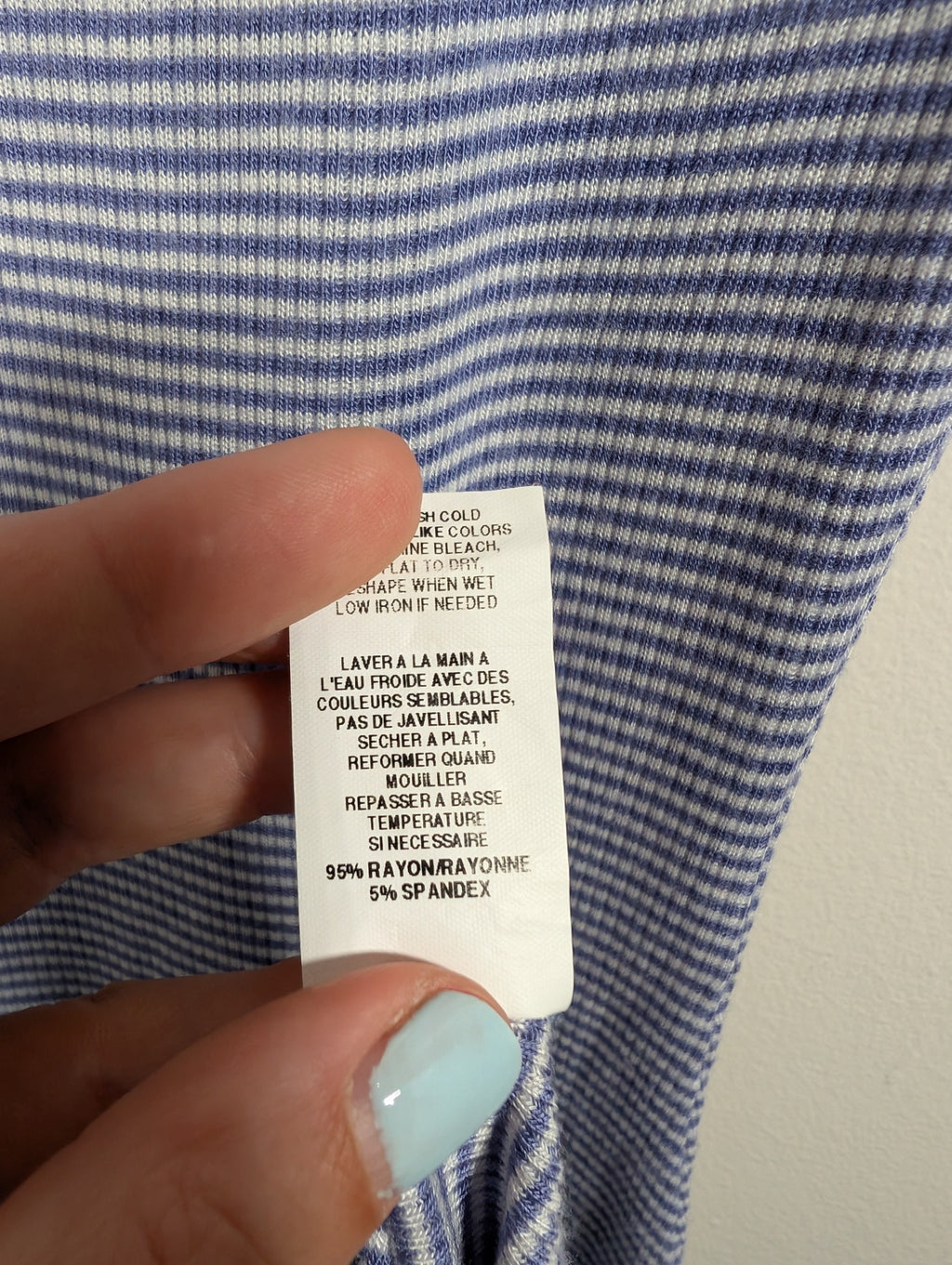 Anistar blue/white stripe maxi dress - Medium