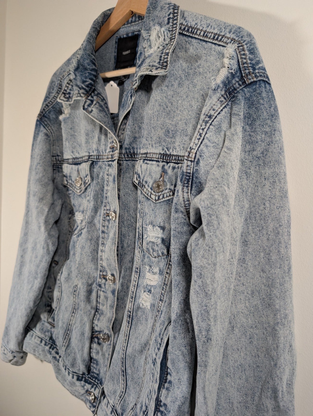 Forever 21 distressed jean Jacket - Medium
