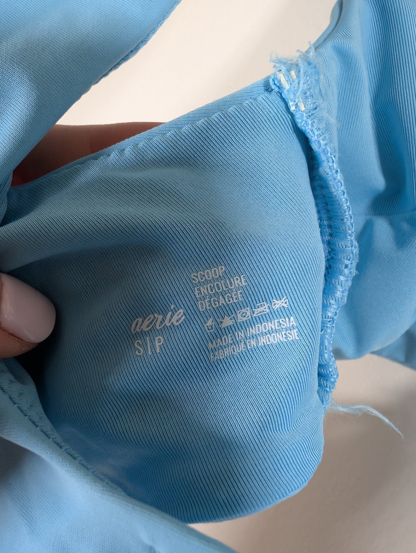 Aerie blue bikini top - Small