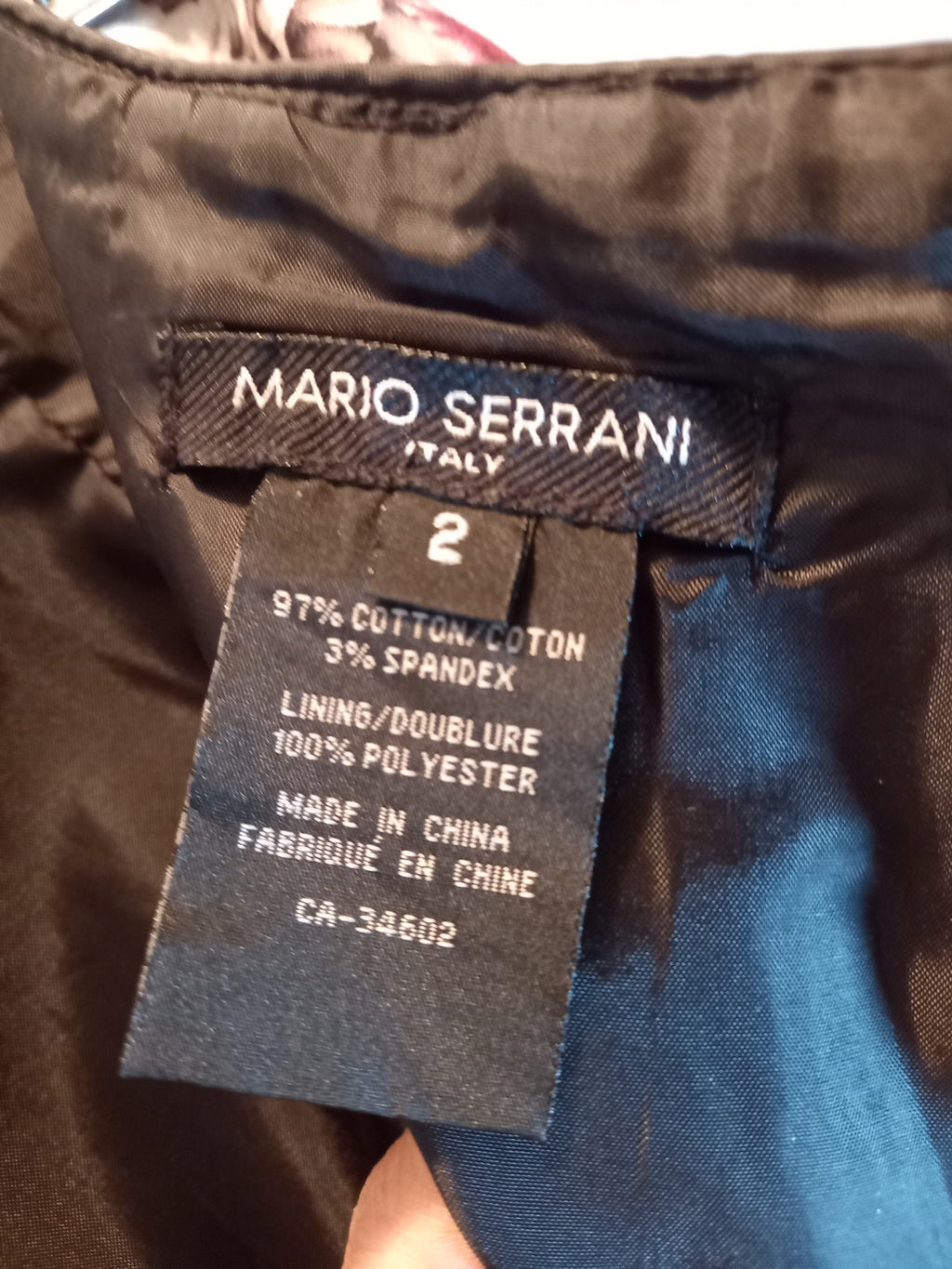 Mario Serrani Floral Skirt Sz 2