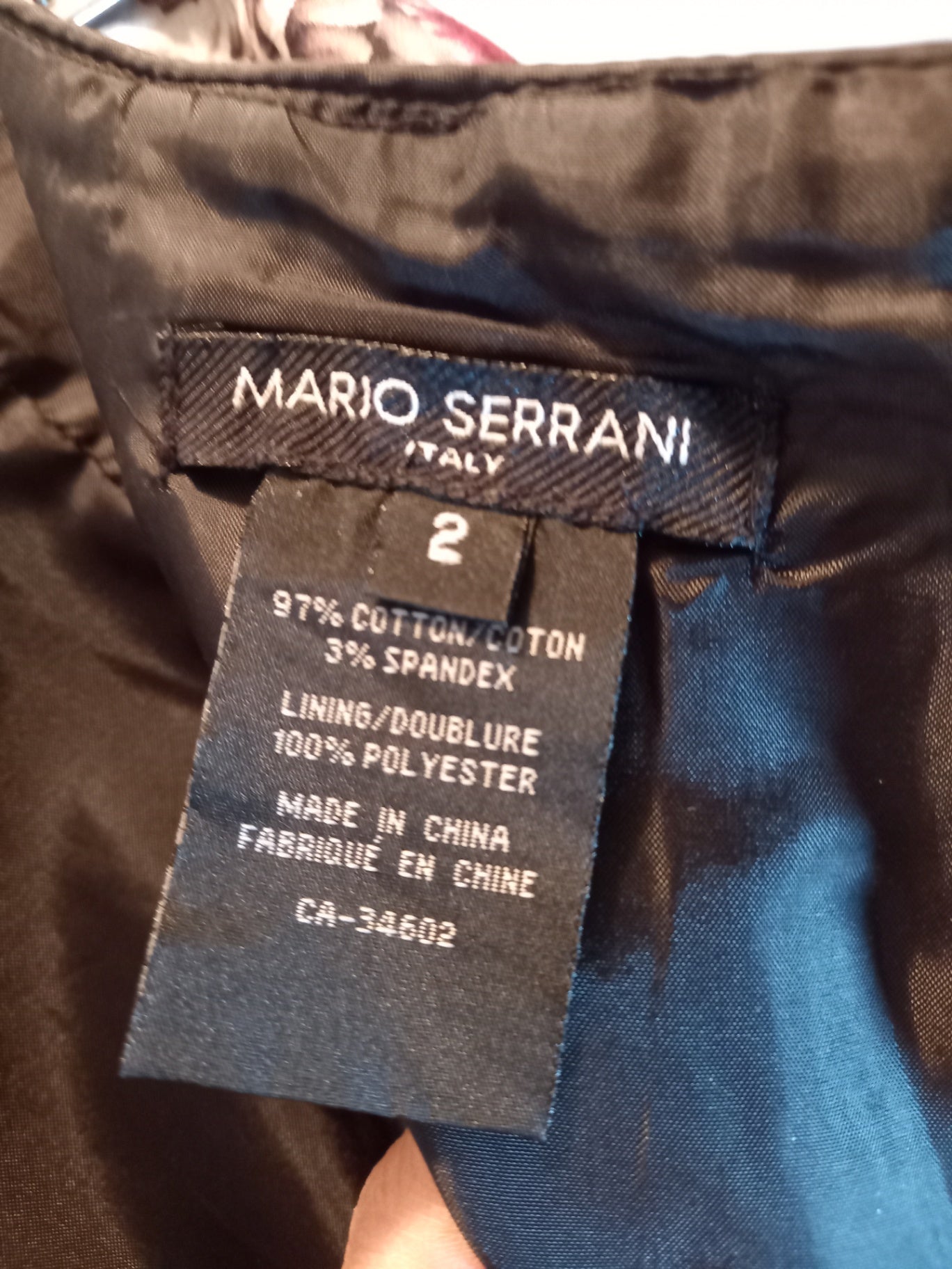 Mario Serrani Floral Skirt Sz 2