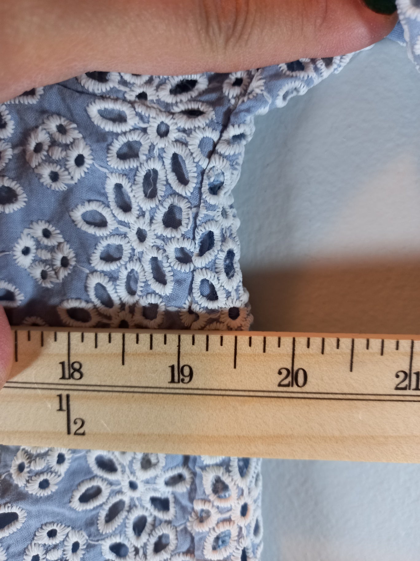 NWT Joe Fresh Blue & White Blouse Sz S