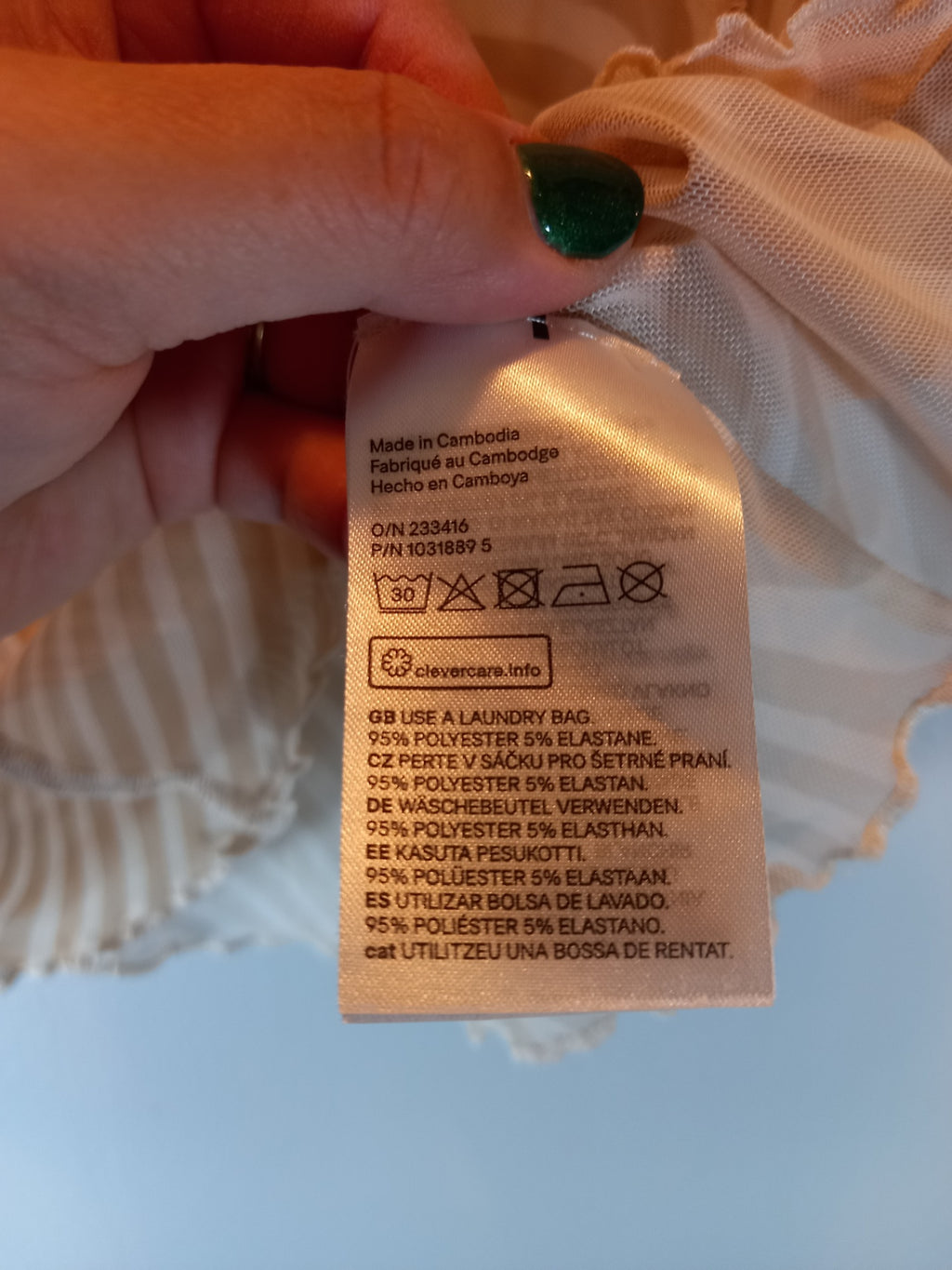 Dividend Sheer Crop Top Blouse Sz XL