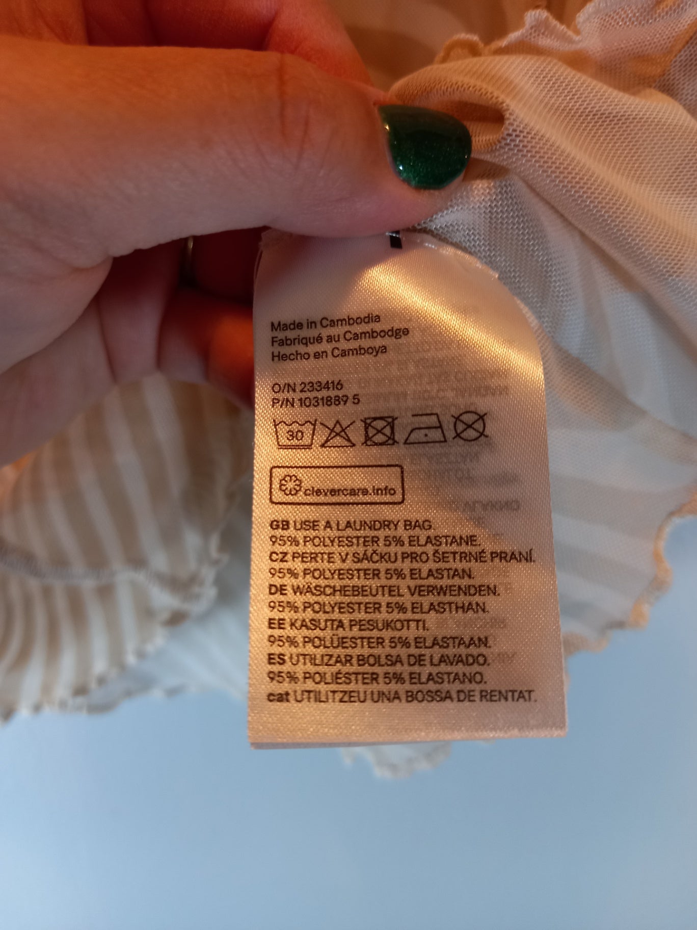 Dividend Sheer Crop Top Blouse Sz XL