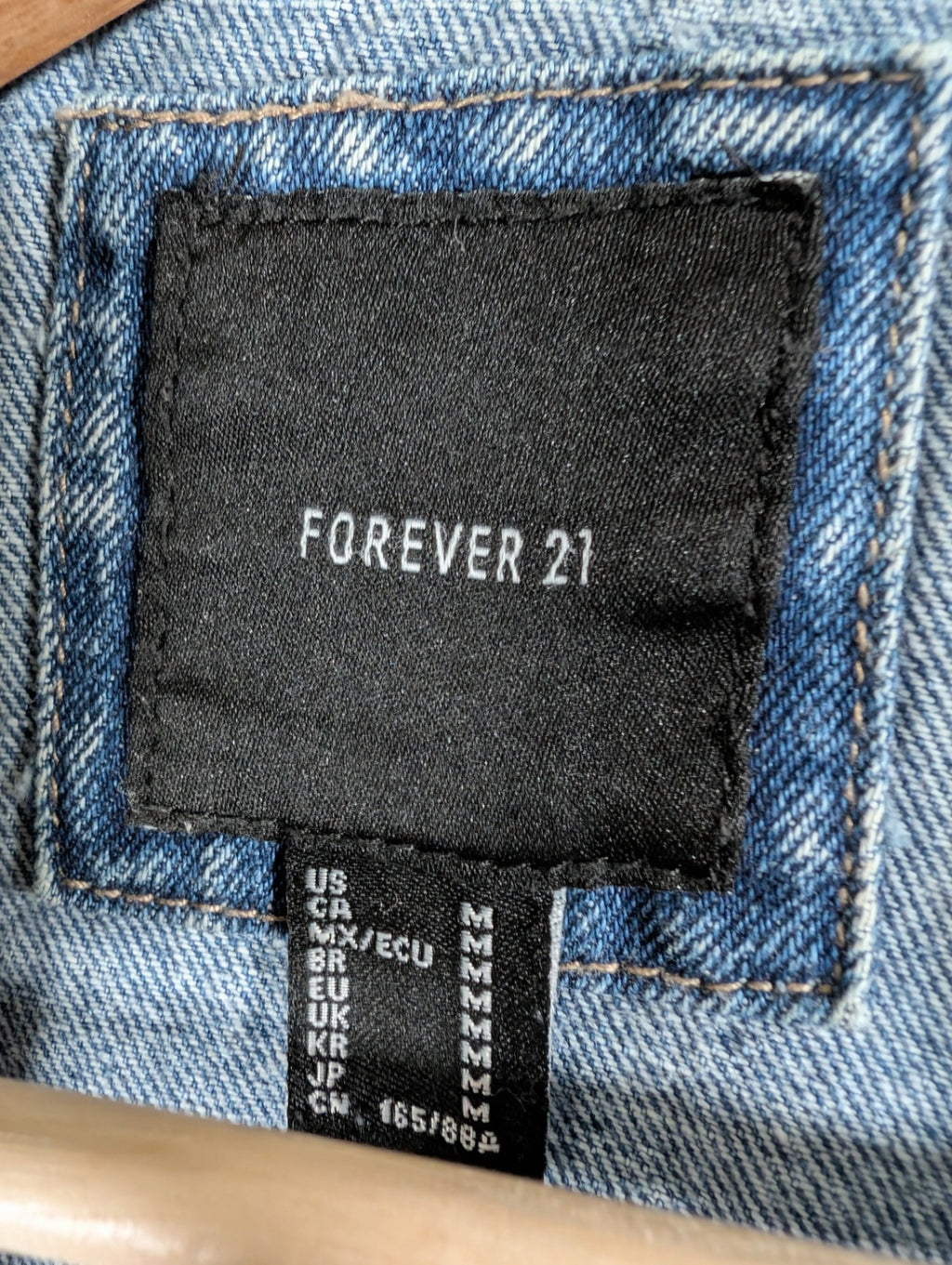 Forever 21 distressed jean Jacket - Medium
