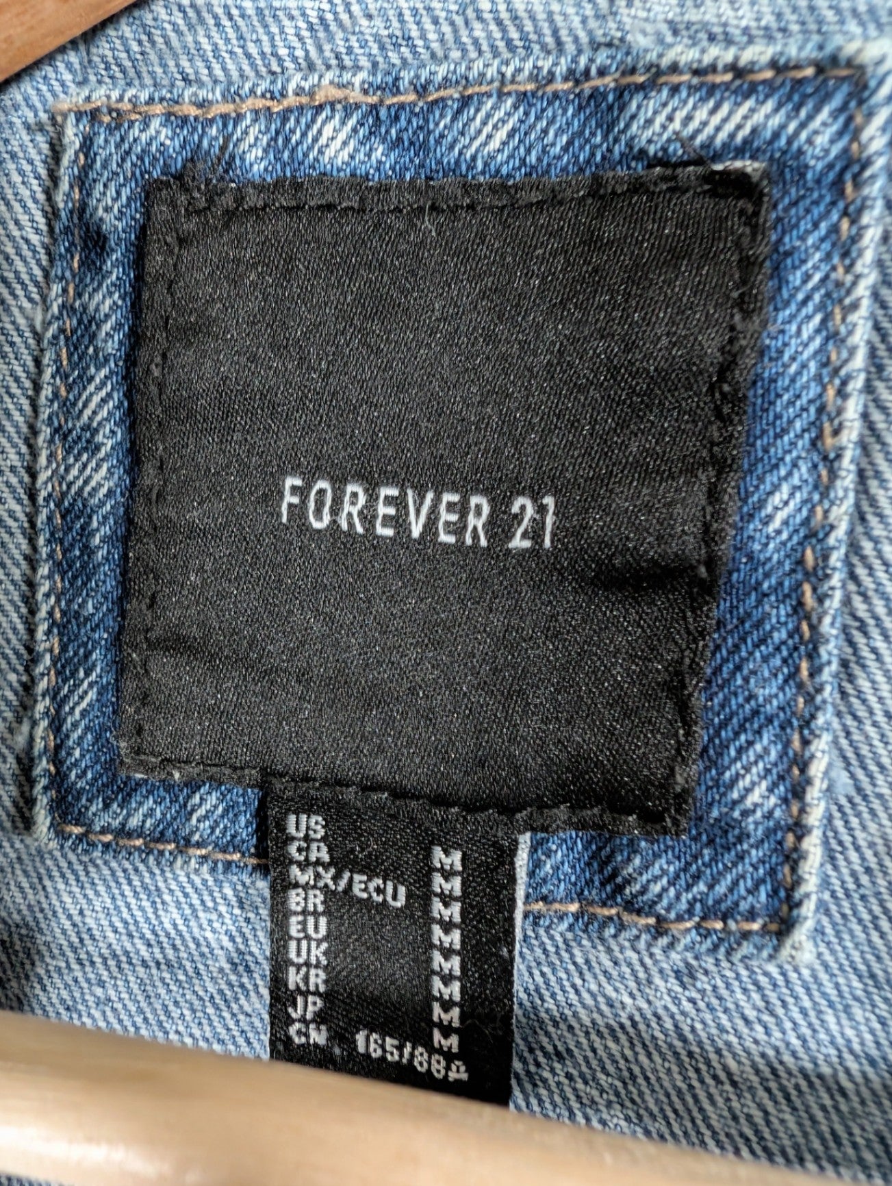 Forever 21 distressed jean Jacket - Medium