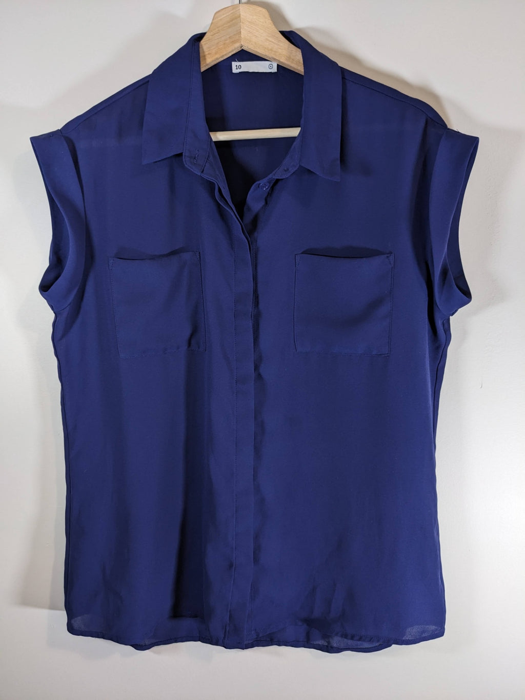 Navy Blouse - Sz 10