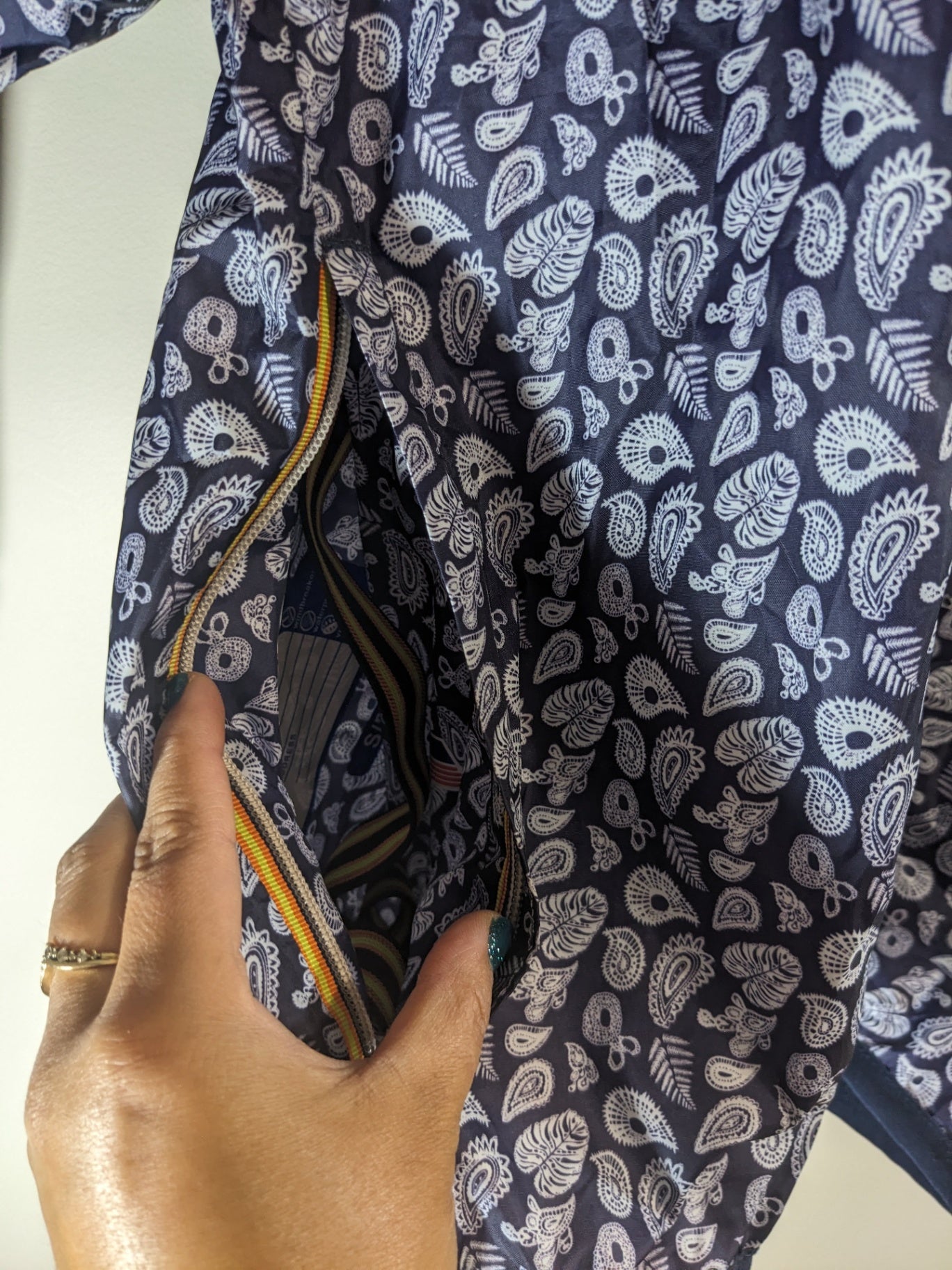 K-Way Packable Paisley Jacket - Small