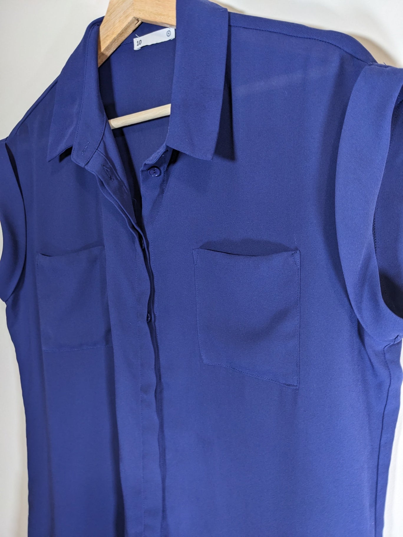 Navy Blouse - Sz 10