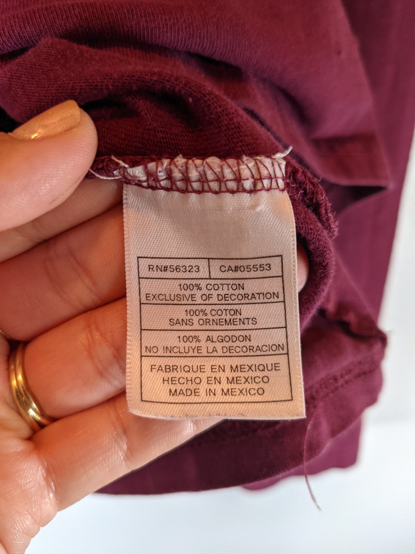 Nike Burgundy Long Sleeve - Medium