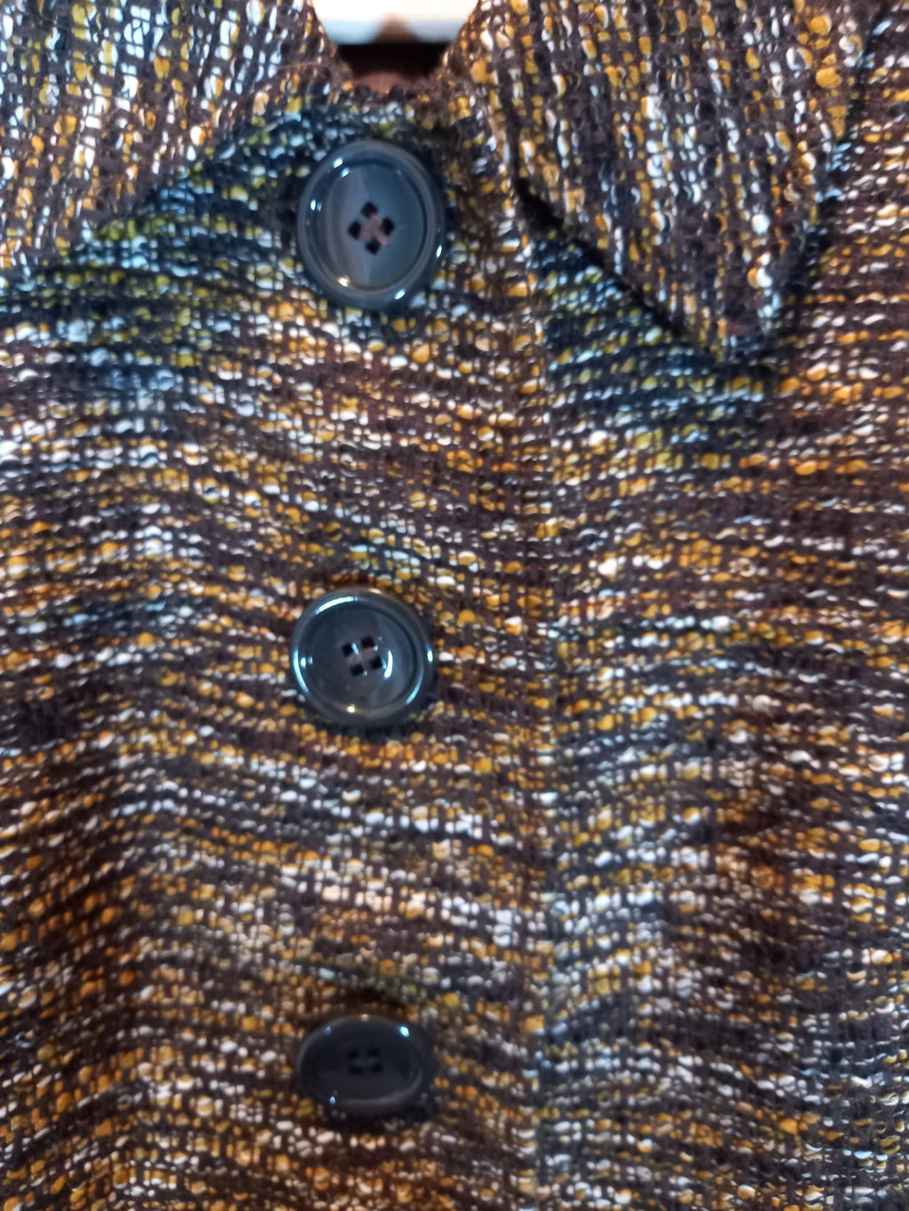 Style & Co Multi Colour Brown Jacket Sz 6