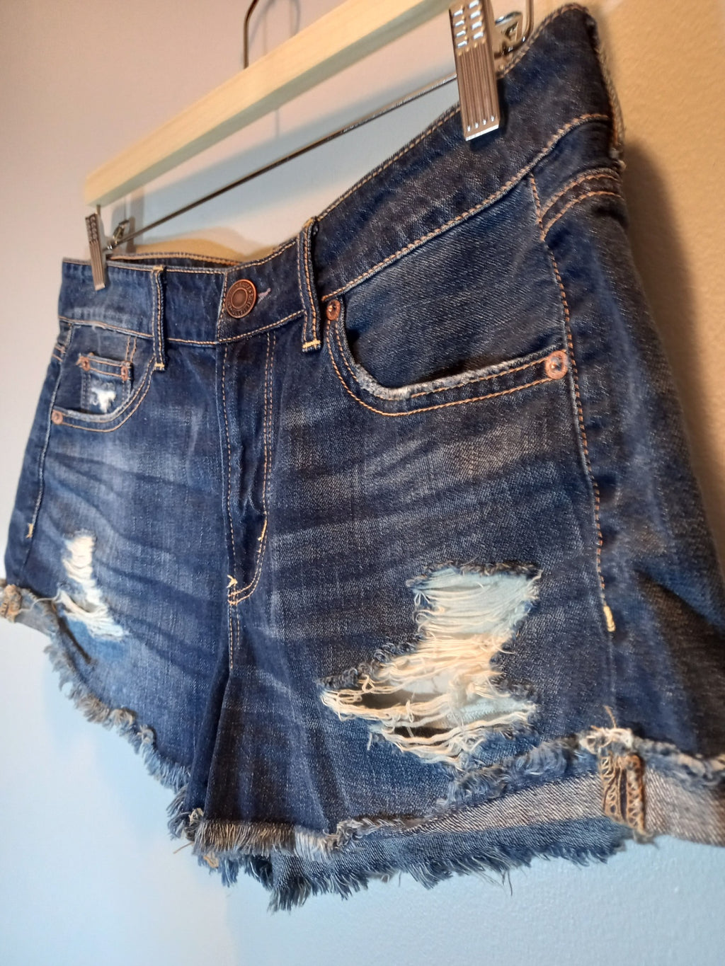 American Eagle Denim Shorts Sz 8