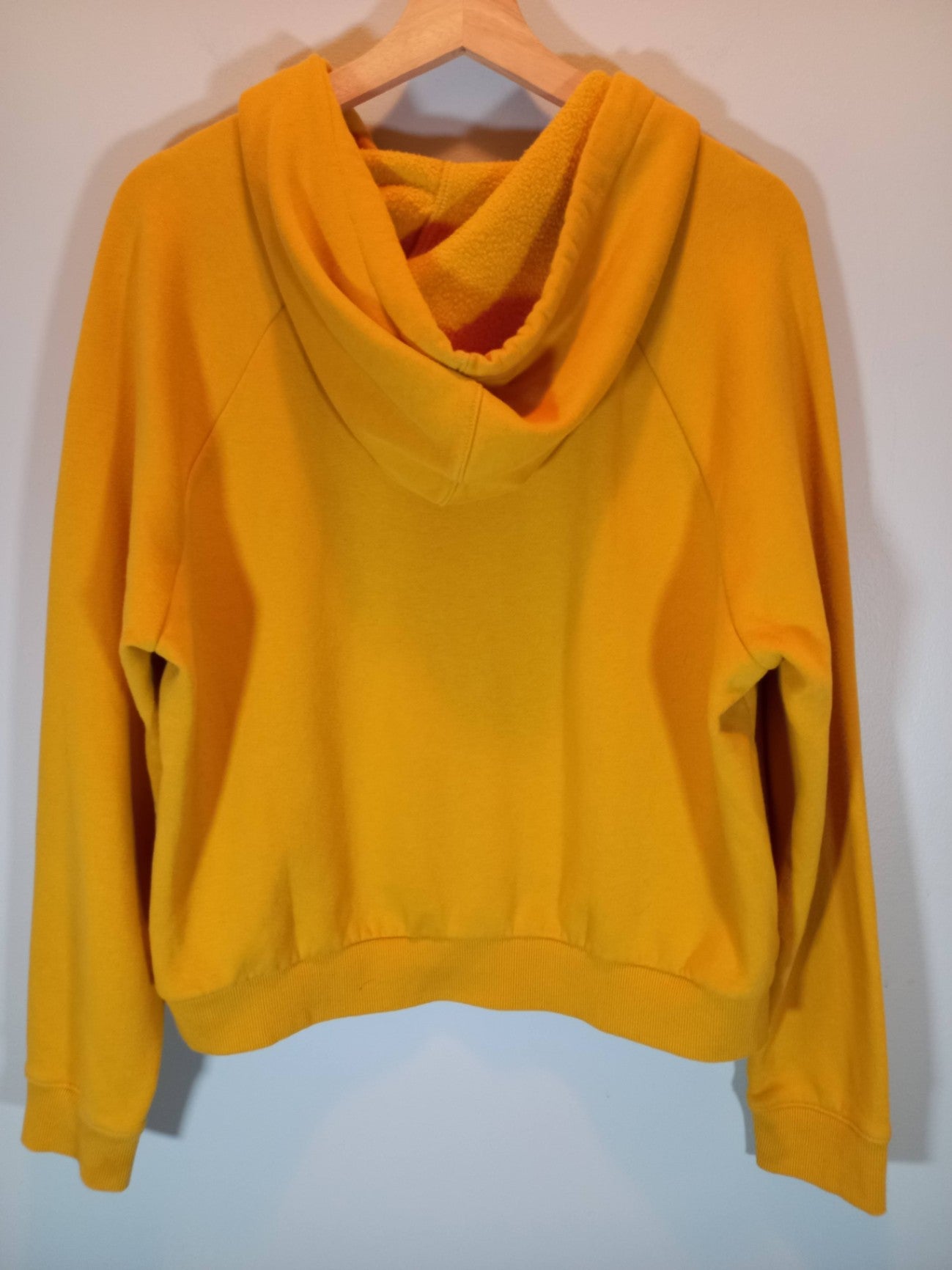 Vans Mustard Yellow Crop Hoodie Sz L