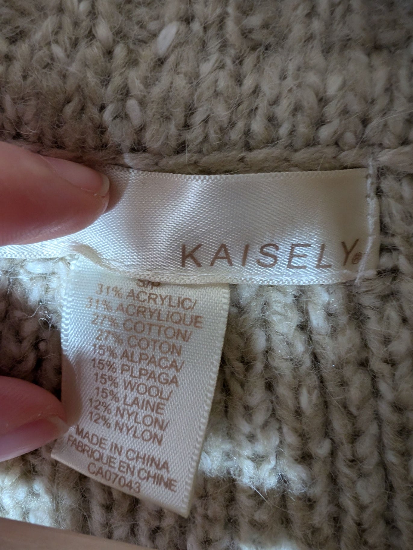 Kaisley Alpaca Wool Cloak - small