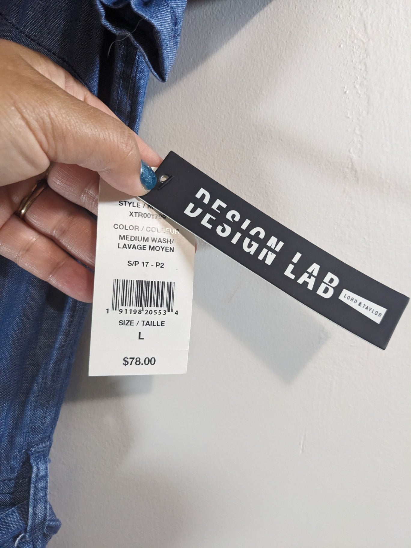 NWT Design Lab Jumpsuit - Large