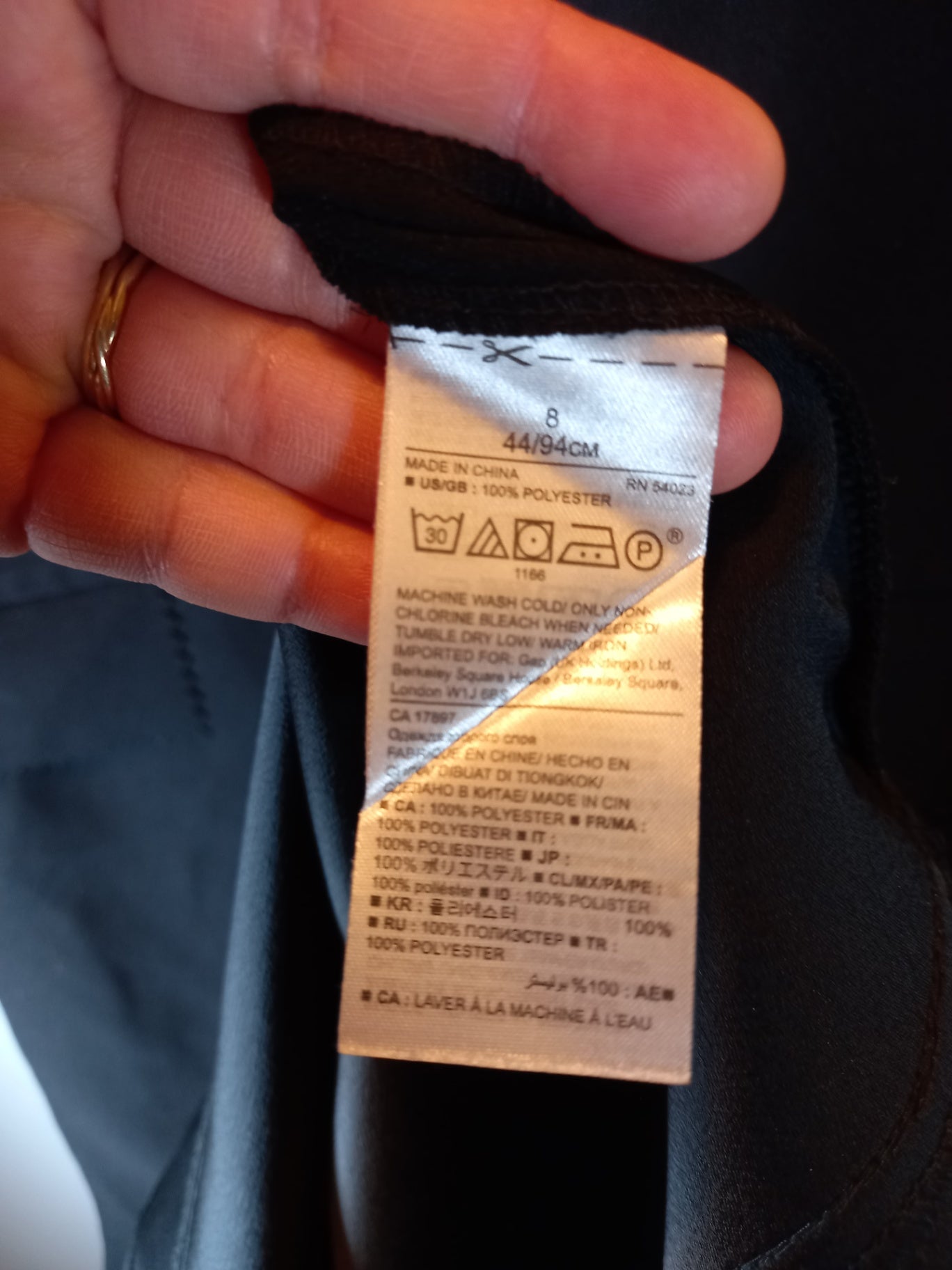 Banana Republic Black Dress Sz 8