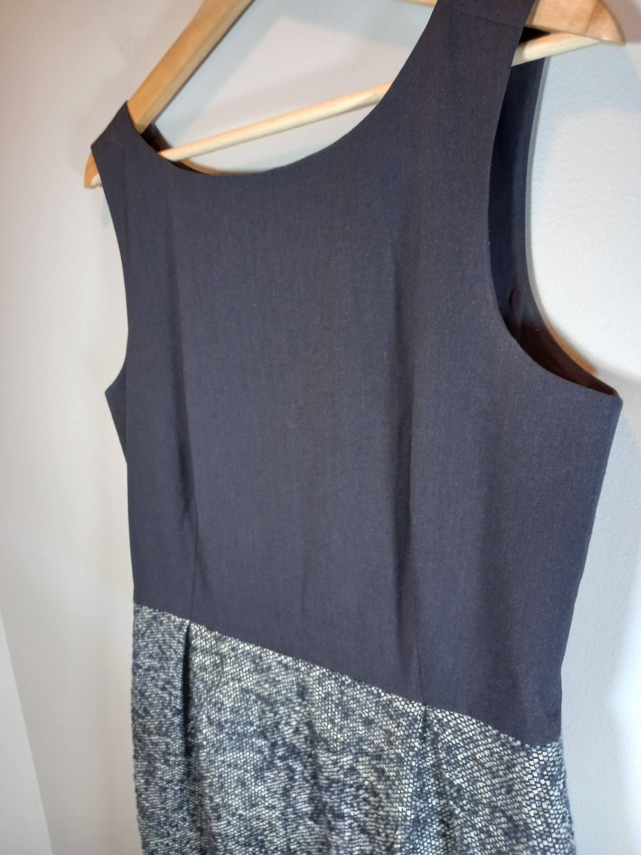 Gap Sleeveless Blue Wool Dress Sz 12